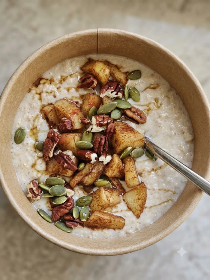 Warm Cinnamon Apple Oats